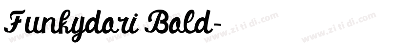 Funkydori Bold字体转换